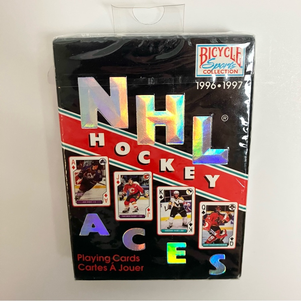 Vintage 90s NHL Hockey 1996-1997 Bicycle Playing Cards SEALED Wayne Gretzky